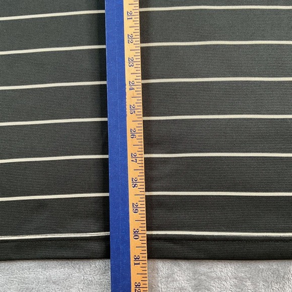 PGA Tour Polo Shirt Men 2XL Black Striped Short Sleeve Golf Casual Outdoors NWOT - Picture 11 of 14